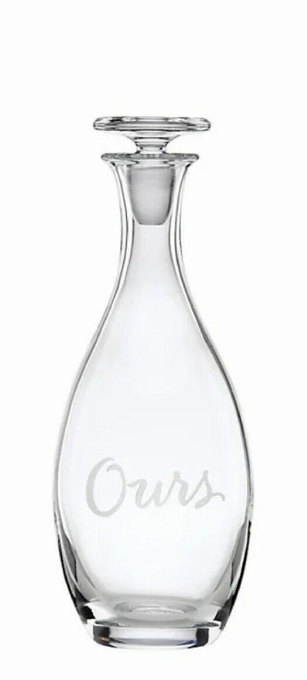 Kate Spade New York OURS Crystal Glass Decanter 11.5" by LENOX #830555